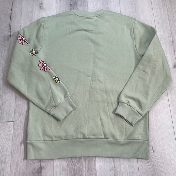 Cartoon Network PowerPuff Girls Sage Green Fleece Pullover Hoodie Women’s Size M - Picture 2 of 8